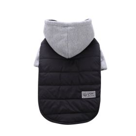 Popular Pet Clothes Winter Clothing Coat (Option: DZ176 Black-XL)